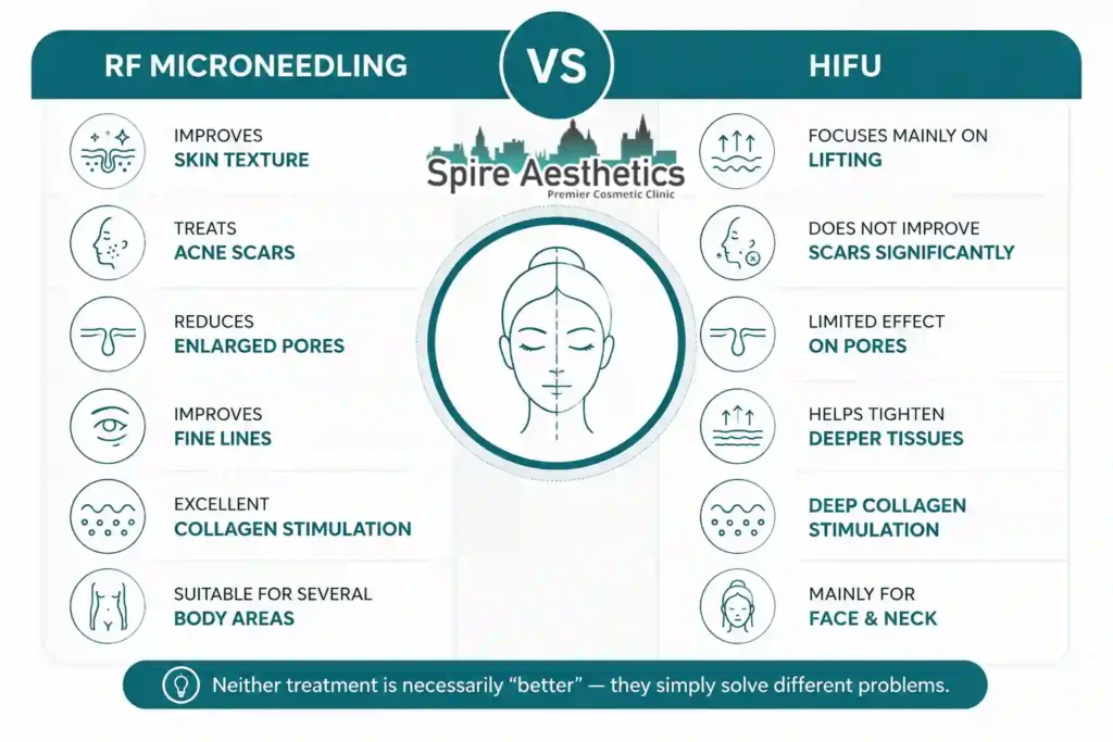 RF Microneedling vs HIFU: Which Treatment Gives Better Results Market Mowbray?